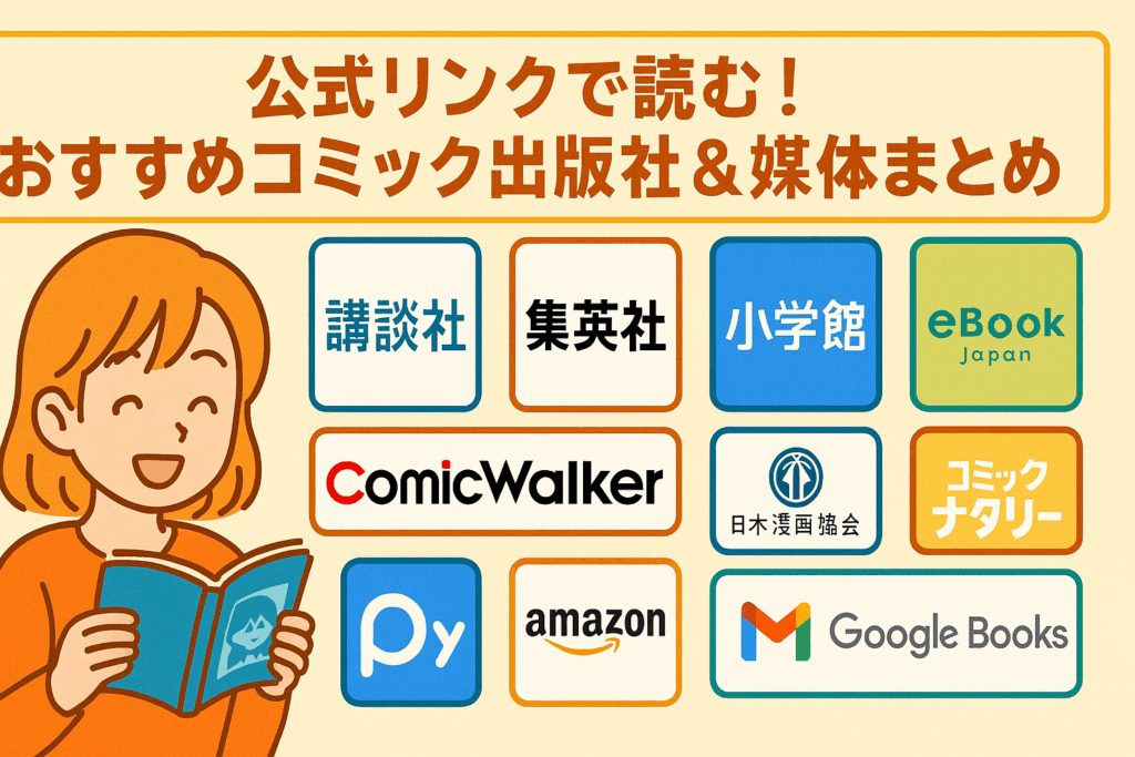 【保存版】公式リンクで読む!おすすめコミック出版社&媒体まとめ